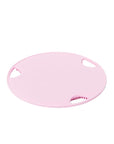 Boie USA Flat Body Scrubber - Soft Silicone-Like Exfoliating Shower Scrubber & Body Cleansing Brush - Stick-to-Wall Loofah Replacement - Antimicrobial Body Exfoliator for All Skin Types (Pink)