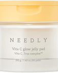 NEEDLY | Vita C Glow Jelly Pad | Brightening Toner Pad for Exfoliation, Blemish care, and Tone Improvement