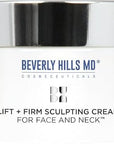 Beverly Hills MD Lift & Firm Sculpting Cream- Tighten & Tone Skin, Anti-Aging Lotion for Smooth, Moisturized Complexion- Lift and Smooth Face, Neck, Décolleté w/Silk Peptides, + Aloe Vera, Vitamin E