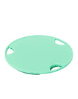 Boie USA Flat Body Scrubber - Soft Silicone-Like Exfoliating Shower Scrubber & Body Cleansing Brush - Stick-to-Wall Loofah Replacement - Antimicrobial Body Exfoliator for All Skin Types (Mint)