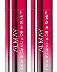 Almay Color & Care Lip Oil In Stick, Raspberry Rush 130, 0.09 Oz (Pack of 2)