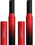 MAYBELLINE Color Sensational Ultimatte Matte Lipstick, Non-Drying, Intense Color Pigment, More Ruby, Ruby Red, 1 Count (Pack of 2)