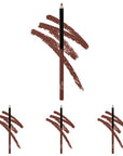 wet n wild Lip Liner Pencil Color Icon Lip Color Makeup, Dark Brown Chestnut (Pack of 4)