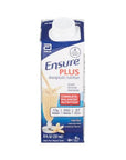 Ensure Plus Vanilla, 8 Ounce Recloseable Carton, Abbott 64905 - 10.6 Ounce (Pack of 10)