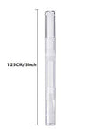 3 Pack 3 ml Transparent Twist Pens Empty Nail Oil Pen with Brush Tip, Cosmetic Lip Gloss Container Applicators Eyelash Growth Liquid Tube With 3 Pack Funnels for Women Female Girls