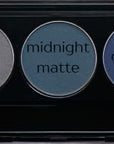 Matte Cool Tone Blue & Silver Vegan Eyeshadow Palette; Talc, Paraben & Cruelty Free