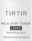 TIRTIR Milk Skin Rice Toner Light | Instant Hydration with 4% Niacinamide, Pantenol, Lightweight, Pore-Tightening, Vegan, Acne-Prone, Oily Skin, Fungal Acne Safe, Korean Skin Care, 0.67 Fl Oz