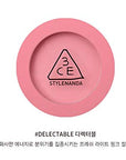 3CE Style Nanda Face Blush, Matte, Pink, Palette, 5g, 0.17oz (DELECTABLE)