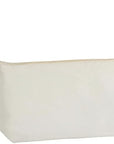 Juvale 6 Pack Canvas Makeup Bags with Zipper - 11.75 x 5.5 In White Cotton Canvas Makeup Bag Set for Toiletries and DIY Crafts