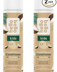 Hello Bello Kid's Conditioner - Hypoallergenic, pH-Balanced & Dermatologist-Tested - Thoughtful Ingredients - Coconut, 10 Fl Oz (2 Pack)