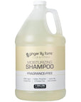 Ginger Lily Farms Club & Fitness Moisturizing Shampoo for All Hair Types, 100% Vegan & Cruelty-Free, Fragrance Free, 1 Gallon (128 fl oz) Refill
