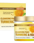Turmeric cleansing pads for dark