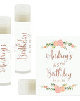 Andaz Press Personalized Milestone Birthday Party Florals,