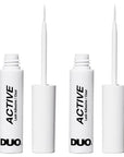 DUO Active Clear Lash Adhesive for Strip Lashes – Long-Lasting, Water-Resistant Eyelash Glue, 0.16 oz, 2 Pack