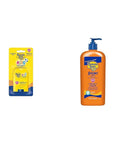Banana Boat Kids Sport Sunscreen Stick SPF 50 Travel Size 0.5oz & Sport Ultra Sunscreen Lotion SPF 50 Family Size 12oz