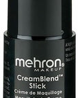Mehron Makeup CreamBlend Stick | Face Paint, Body Paint, & Foundation Cream Makeup | Perfect for Halloween .75 oz (21 g) (Dark 0)