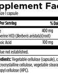 Designs for Health Berberine Synergy - Berberine HCL 400mg + Alpha Lipoic Acid (ALA) for Metabolism, Heart Health + Liver Support - Vegan, Non-GMO Berberine Supplement (60 Capsules)