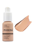 PHOERA Foundation,Full Coverage Flawless Soft Matte 24 HR Oil Control Waterproof Concealer Liquid Foundation Makeup.(1 Pcs-103# Warm Peach)