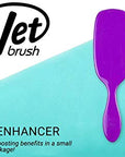 Wet Brush Marble Bronze Shine Enhancer Paddle Brush - Detangler with Ultra Soft Bristles, Infused With Natural Argan Oil, Shiny & Smooth Hair, Wet or Dry, All Hair Types