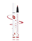 Longwear Liquid Lip Liner, Matte Lip Tint Stain Marker Pen, 2 in1 Liquid Lipstick & Lip Liner Pencil, Long Lasting Waterproof Lip gloss for Women, Fuller Lips Makeup (04(Rose Pink))