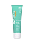 Thinkkids Safe Mineral Sunscreen SPF 50+, 3 Fl Oz, Natural, Water Resistant Reef Safe Sunscreen for Children, Broad Spectrum UVA/UVB Sun Screen