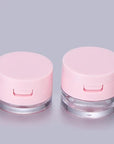 minkissy 2 Sets Powder Box Mini Containers Loose Powder Abs 3g