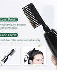 Hair Dye Shampoo Dark Brown Permanent YIZHONG Hair Color For 100% Gray Coverage Women Men Dark Easy Comb Dyeing (tea black brown)… (black tea)