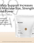ProMix Creatine Monohydrate Powder, Unflavored - 180 Servings, 5g of Micronized Creatine per Serving - Increase Muscle Gain, Strength & Power & Supports Recovery - Gluten-Free