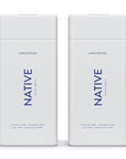 Native Body Wash for Men & Women, Seasonal | Sulfate, Paraben, and Dye Free, with Naturally Derived Clean Ingredients Leaving Skin Soft and Hydrating, Unscented 18 oz - 2 Pk
