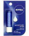 NIVEA A Kiss of Moisture Essential Lip Care 0.17 oz (Pack of 5)