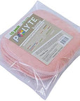 Polyte Premium Hypoallergenic Microfiber Fleece Makeup Remover and Facial Cleansing Cloth, 5 x 5 in, 10 Pack (Light Coral)