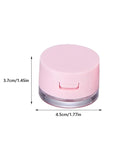 minkissy 2 Sets Powder Box Mini Containers Loose Powder Abs 3g