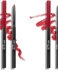 wet n wild Lip Liner Perfect Pout Matte Retractable Gel Lip Liner Pencil, Red The Scene (Pack of 2)