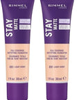 Rimmel Stay Matte Foundation, Ivory, 1 Fluid Ounce of 2)