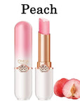 6 Pcs/Set Peach Aloe Vera Strawberry Blueberry Avocado Grape Jelly Lipstick Set Temperature Change Moisturizer flower Lip Stick Long Lasting Nutritious Lip Balm Magic Color Change Lip Gloss