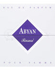 Rasasi Abyan Eau De Parfum Spray for Women, 3.1 Ounce