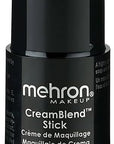 Mehron Makeup CreamBlend Stick | Face Paint, Body Paint, & Foundation Cream Makeup | Perfect for Halloween .75 oz (21 g) (Butterfly Ivory)
