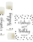 Andaz Press Personalized Milestone Birthday Party Black