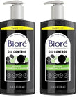 Biore Deep Pore Charcoal Face Wash, Daily Facial Cleanser for Dirt & Makeup Removal, for Oily Skin, 11.45 fl oz, Value Size (Pack of 2)