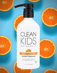 Clean Kids Naturally Tropical Orange Burst Shampoo, All-Natural, Gluten-free, Vegan, and Cruelty-free, Paraben-free, 16 oz, EWG Verified (1 Bottle)