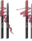 wet n wild Lip Liner Perfect Pout Matte Retractable Gel Lip Liner Pencil, Purple Lay Down the Mauves (Pack of 2)