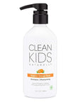 Clean Kids Naturally Tropical Orange Burst Shampoo, All-Natural, Gluten-free, Vegan, and Cruelty-free, Paraben-free, 16 oz, EWG Verified (1 Bottle)
