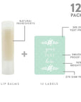 Andaz Press Personalized Lip Balm Party Green,