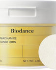 Biodance Vita Niacinamide Gel Toner Pads, Dark Spot Corrector, Evening Skin Tone, Hydrating for Sensitive Skin, Gentle Exfoliating Toner Pads with Vitamin C, Korean Skincareㅣ4.93 fl.oz.(140g)*60Pads