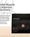 Promix Whey Protein Isolate Powder, Unflavored - 5lb Bulk - Grass-Fed & 100% All Natural - Post Workout Fitness & Nutrition Shakes, Smoothies, Baking & Cooking Recipes - Gluten-Free & Keto-Friendly