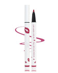 Longwear Liquid Lip Liner, Matte Lip Tint Stain Marker Pen, 2 in1 Liquid Lipstick & Lip Liner Pencil, Long Lasting Waterproof Lip gloss for Women, Fuller Lips Makeup (02(Pink))