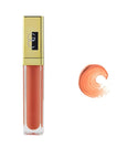 Gerard Cosmetics Color Your Smile Lip Gloss Salmon, Super Pigmented Peach Lip Gloss with LED Light and Mirror, Shiny Finish, Hydrating Liquid Peach Lipstick, Cruelty Free and Made in USA