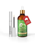 NP NATURES PHILOSOPHY Eyelash Growth Serum & Hair Growth Oil Set, Prostaglandin-Free Peptide Lash Serum and Aussie Rosemary Oil for Hair Growth, Thicker Fuller Lashes & Anti-Hair Loss for Men & Women