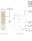 Andaz Press Personalized Lip Balm Party Silver