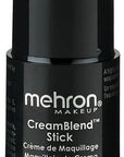 Mehron Makeup CreamBlend Stick | Face Paint, Body Paint, & Foundation Cream Makeup | Body Paint Stick Perfect for Halloween .75 oz (21 g) (Light Medium Olive)